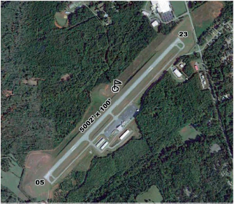 Pickens County Airport Aerial view on map